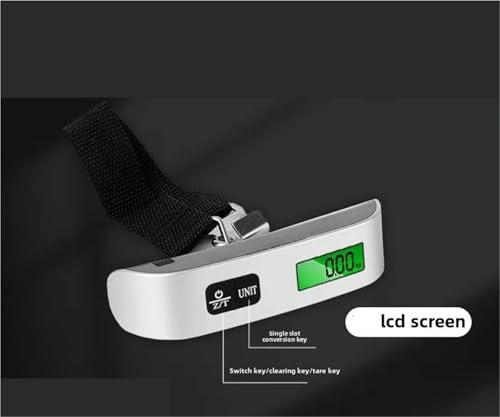 Portable 50KG Handheld Digital Scale - Mini Hanging Weighing Scale for Travel, Outdoor Adventures, and Home Use - Lightweight, Compact Design for Easy Carrying