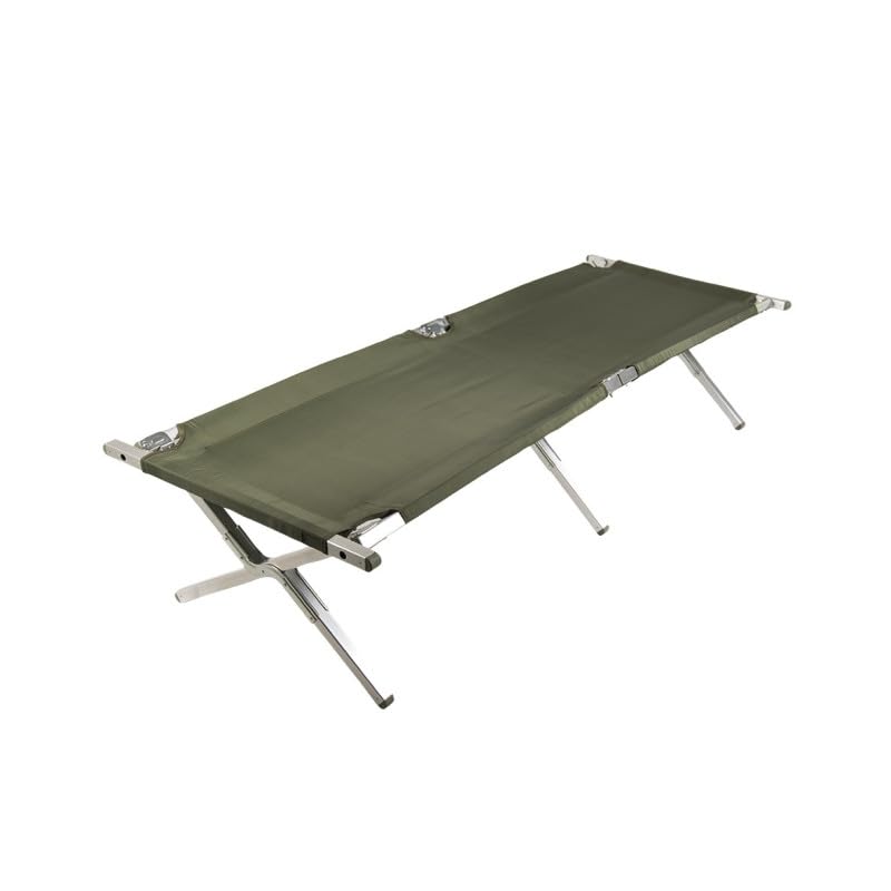 Mil-Tec Feldbett-14401000 Schwarz Einheitsgröße