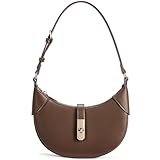 Picture of BOSTANTEN Crescent Shoulder Bag for Women Small Vegan Leather Purse Trendy Handbag with Adjustable Strap Brown