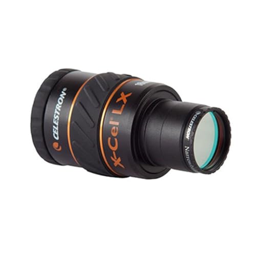 Celestron 93623 Narrowband Oxygen III 1.25 Filter - Isolates Oxygen Lines Emitted by Planetary and Emission Nebulae, Eliminates Un-Natural Coloured Halos Surrounding Bright Stars, Black