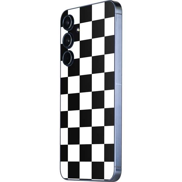 Skinit Decal Phone Skin Compatible with Galaxy A36 5G - Black and White Checkered Design
