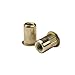 AEKS8-8125-3.8, RIVETNUT, M8x1.25 (0.70-3.81mm GR) RND Body Splined, Low PRO HD, Steel, Zinc YLW (25 PK)