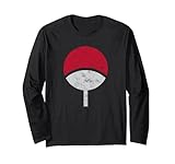Naruto Shippuden Sasuke Uchiha Symbol Distressed Long Sleeve T-Shirt