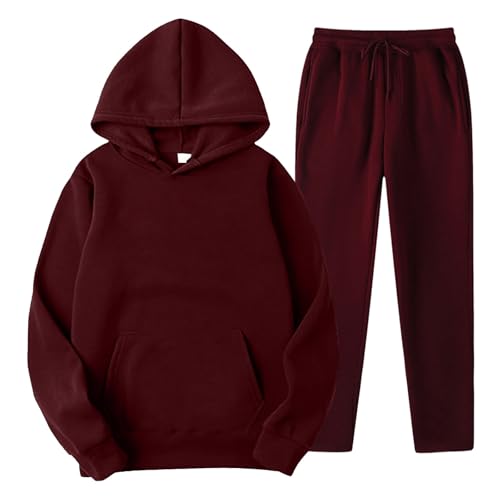 Survêtement homme coton contre l'inconfort ensemble oversize sweat et pantalon de jogging doux