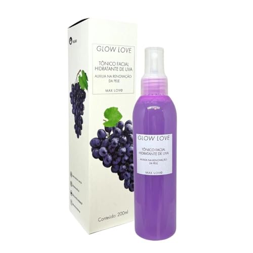 Max Love Tônico Facial Hidratante Glow Love Uva 200ml