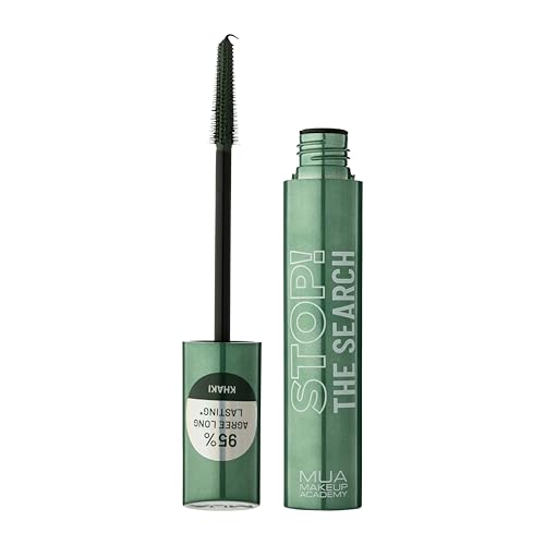 MUA Makeup Academy Stop The Search Mascara Khaki Green - Vegan & Cruelty Free (Pack of 1)