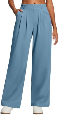 Wide Leg Stretchy Work Pants Women Dress Pants Business Casual Outfits