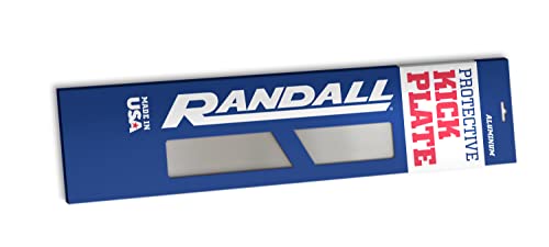 Randall Manufacturing Co., Inc | Satin Silver Kick Plate | 8” X 30” | Heavy Gauge Aluminum | Mill Finish | Mounting Holes & Screws Included For Installation | Protects From Marks & Scratches #TOP25