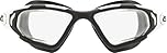 Cressi Vortex Swimming Goggles - Anti-Fog Adult Swim Goggles - Leak-Proof Nose Bridge for Swimming - Universal Fit for Swim - Black/White Clear Lens