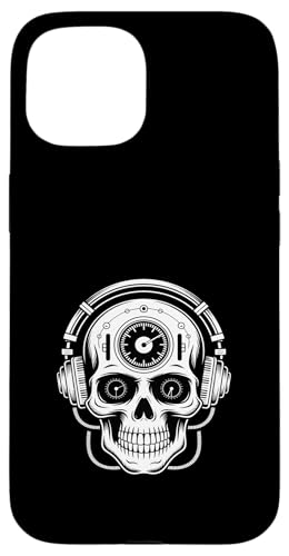 Funny Skull �w�b�h�t�H�� �L�[�{�[�h �Q�[�W �~���[�W�V���� �X�}�z�P�[�X iPhone 15 �p
