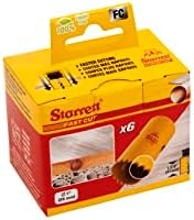 Starrett HSS Bi-Metal Fast Cut Hole Saw - 25mm - For Metal, Wood, Plastics - Pack of 6