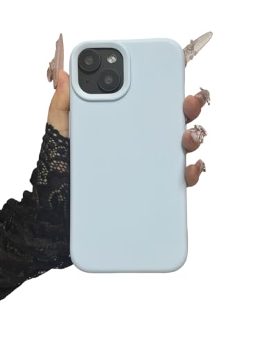Coque iPhone 14 bleu en silicone pour sécuriser votre téléphone au quotidien