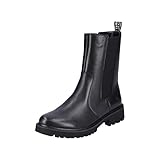 Remonte Damen D8685 Chelsea-Stiefel, schwarz / 01, 39 EU