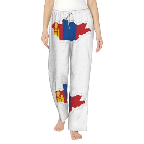 Pantalon de pyjama flanelle femme anti-boulochage avec taille élastique ergonomique