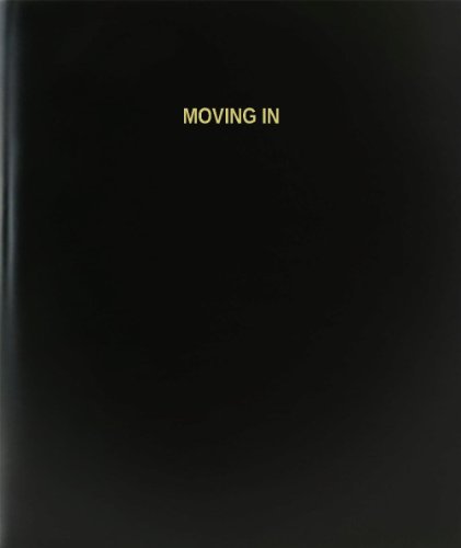 BookFactory Moving in Log Book/Journal/Logbook - 120 Page, 8.5''x11'', Black Hardbound (XLog-120-7CS-A-L-Black(Moving in Log Book))