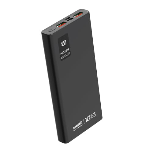Slim 10000mAh Power Bank, Fast Charging 22.5W, LED Display
