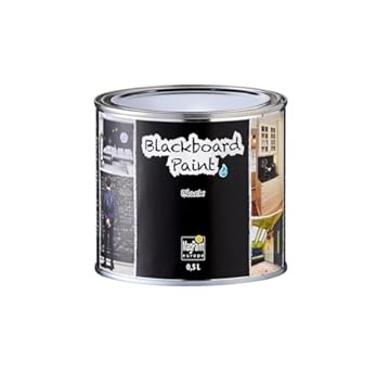MagPaint Blackboard Paint for Walls, Bedroom, Office, Kitchen, Playroom, Classroom, DIY and Renovation - 0.5 litre - 5sqm Coverage - Black