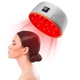 Rotlichttherapie-Kappe, 120 LEDs Haarwachstum Cap mit Nahinfrarotlicht, 660nm & 850nm Dual-Wellenlänge, Kopfhautstimulation Haarpflege für dünner werdendes Haar