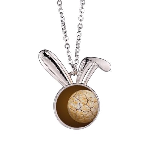 Collier lapin et étoiles célestes, le cadeau idéal dans son ciel nocturne foncé