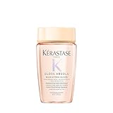 Kérastase, Gloss Absolu, Shampoo per Capelli Crespi, Con Acido Glicolico, Acido Ialuronico e Olio di Rosa Canina, Bain Hydra-Glaze, Formato Mini, 80ml