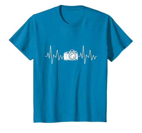Heartbeat Photography Pulse Beat Funny Photographer Camera T-Shirt