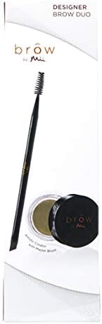 Mii Cosmetics - Brow By Mii Designer Brow Duo - Brow Master Brush & Eyebrow Pomade - Fair