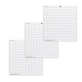 シルエットカメオ用カッティングマット3枚 12x12インチ 粘着スティッキーズキルティングクリケットカットマット交換アクセサリー シルエットカメオ用カッティングマット3枚 12x12インチ キルティングクリケットカットマット