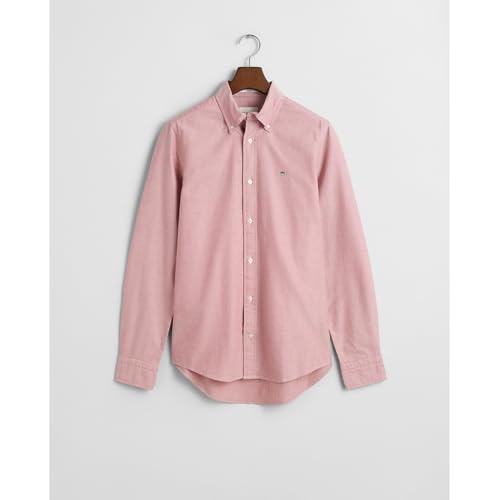 Gant Herren Slim Oxford Shirt Hemd, Iron Red,XXL – Ansicht 4