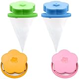 NEIJIANG Lint Catcher for Laundry,Pet Hair Remover for Laundry,Washing Machine Floating Lint Mesh Bag,Reusable Household Hair Filter Washer Lint Trap Net Pouch 4 Pieces