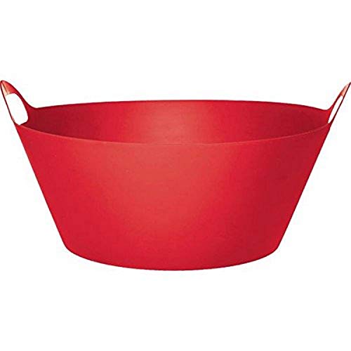 Grasslands Road Red Plastic Party Drink Chiller, 1 Piece, Made from Plastic, Red, 20" by Amscan
