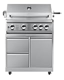 KoolMore 30-Inch Grill with Cabinet