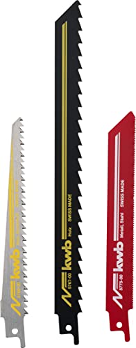 Lame per sega alternata KWB 576003 (3 pezzi, per legno e metallo)