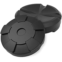 JACK BOSS Jack Pad Universal Large Floor Jack Rubber Pads Adapter Pinch,Weld Side Frame Rail Protector Puck/Pad 2 Pack