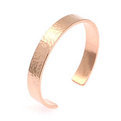 10mm Wide Hammered Copper Cuff Bracelet By John Brana Handmade Jewelry 100% Uncoated Solid Copper Cuff3