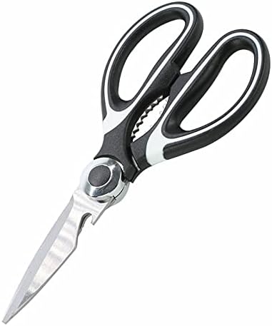 Heavy Duty Kitchen Scissors, Sharp Multi-Tool Utility Stainless Steel Kitchen Scissors, Easy Grip Kitchen Shears for Chicken, Poultry, Fish, Meat, Vegetables, Herbs, BBQ, Bones and Nuts