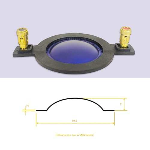 MX 450 Blue Audio Speaker Diaphragm – 8Ω Replacement for P. Audio BMD-440/450, Mackie SRM450, American Audio, Gemini, Turbosound & More (1 Piece)