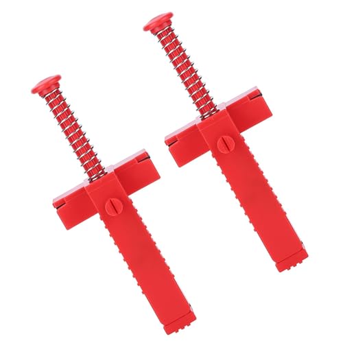 Herramienta para nivelar y medir revestimiento de ladrillos 2 piezas, plástico resistente para mampostería, 16.5 cm, colores azul, rojo y negro miniatura 4