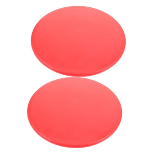 VANZACK 2pcs Outdoor Flying Saucer Disc Golf Range Balls Disc Light up Football Pitching Mat Softball Pitching Menstrual Disc Softball Hitting Net Jugs Discs Beginners Disc Red