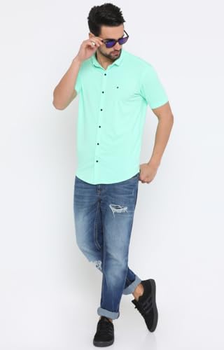 Image of SHOWOFF Men's Regular (Shirt Collar Green XL)