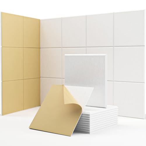 Pannelli Fonoassorbente Autoadesivi, 18 Pezzi, 30x30x0.9cm