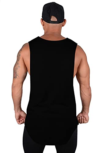 Image of THE BLAZZE 0060 Men's Sleeveless T-Shirt Vest Tank Tops Muscle Tee Gym Bodybuilding Vests Fitness Workout Train Stringers