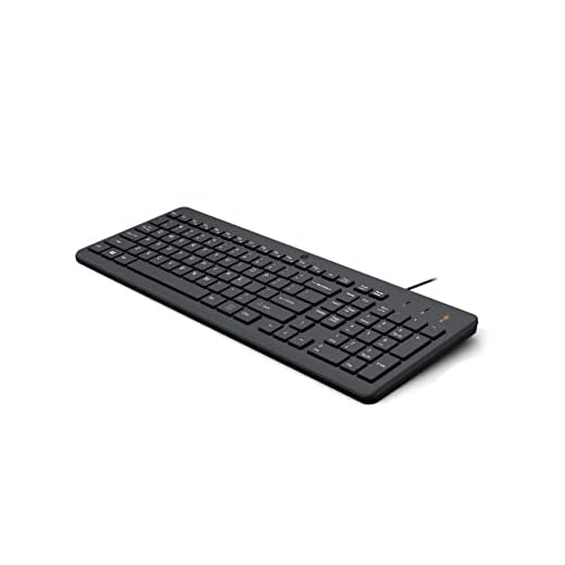 HP 150 Tastiera con cavo, 12 combinazioni di scelta rapida con tasto Fn, Tastiera Numerica, Nera