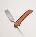 Handmade Straight Edge Razor - Stainless Steel Mirror Blade - Natural Rosewood Handle - Sharp Vintage Barber Razor with Leather Strop Strap