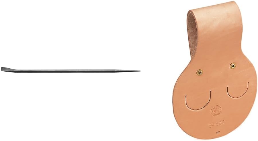 Klein Tools 3248 Connecting Bar, 7/8-Inch Round by 30-Inch Long & 5459T Spud Wrench Holder Tunnel Connection