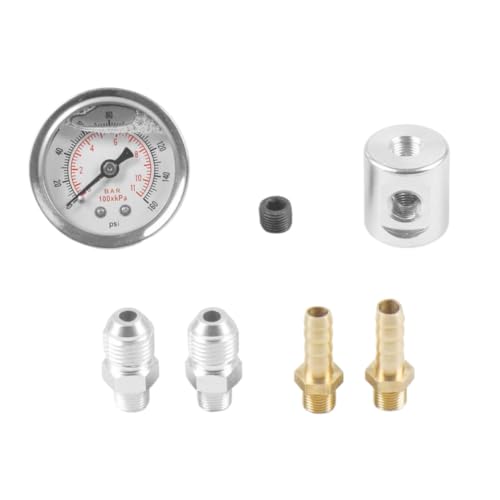 Manomètre pression carburant 1/8 NPT injecteur liquide 0-160psi universel