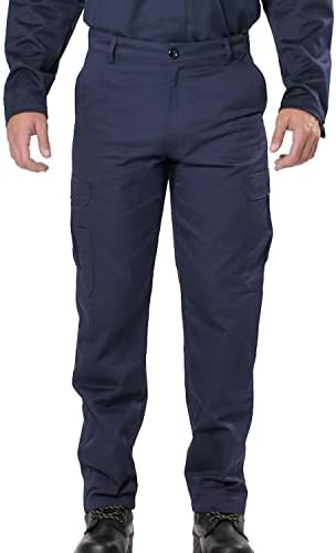 Lazzar Men Cargo Pants Tactical Industrial Navy