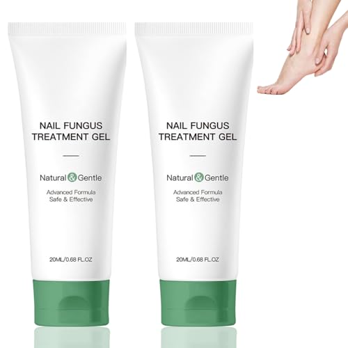 2 Pack Nail Fungus Treatment Gel – Fast-Acting Toenail & Fingernail Repair, Natural Formula Restores Nail, Strengthens & Improves Appearance, Promotes Healthy Growth