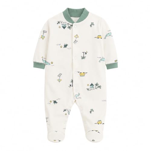 Image of EIO 100% Cotton Baby Rompers Sleepsuits Jumpsuits Night Suits for Newborn Baby Boys & Girls | Soft Infant Bodysuit | Pack of 3 Kids Rompers
