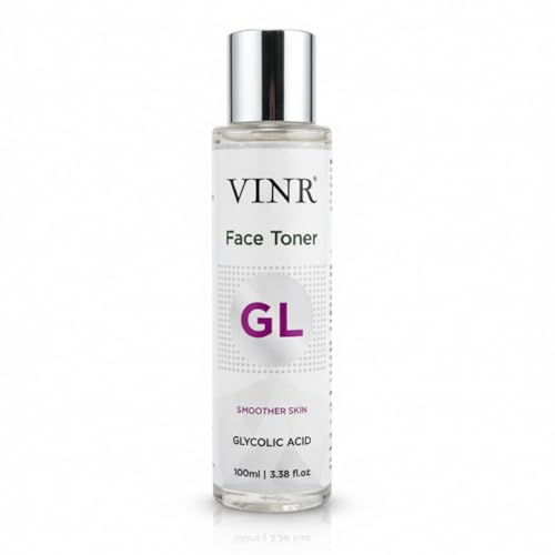 Image of VINR 7% Glycolic Acid Toner For Glowing Skin with 2% Niacinamide & 0.5% Hylauronic Acid | Dull & Uneven Texture, Pores & Blackheads | Hydrating Daily Face Toner for Women & Men | All Skin Types - 100ml