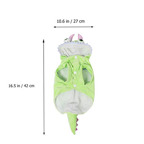 UKCOCO Traje Do Animal de Estimação Do Dia Das Bruxas Design de Dinossauro Roupas de Cachorro Macacã